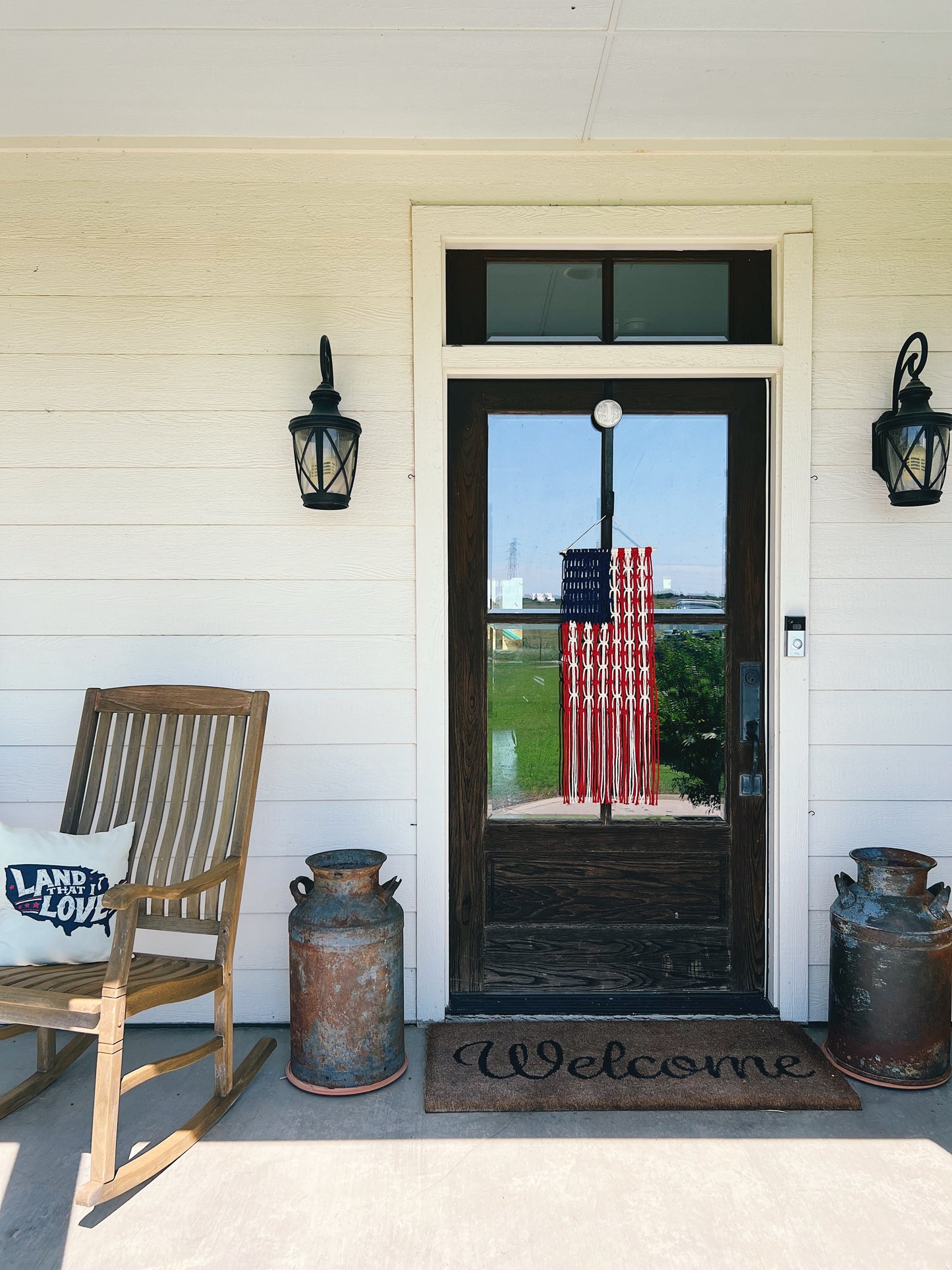 American Flag Macrame Craft Kit + Tutorial