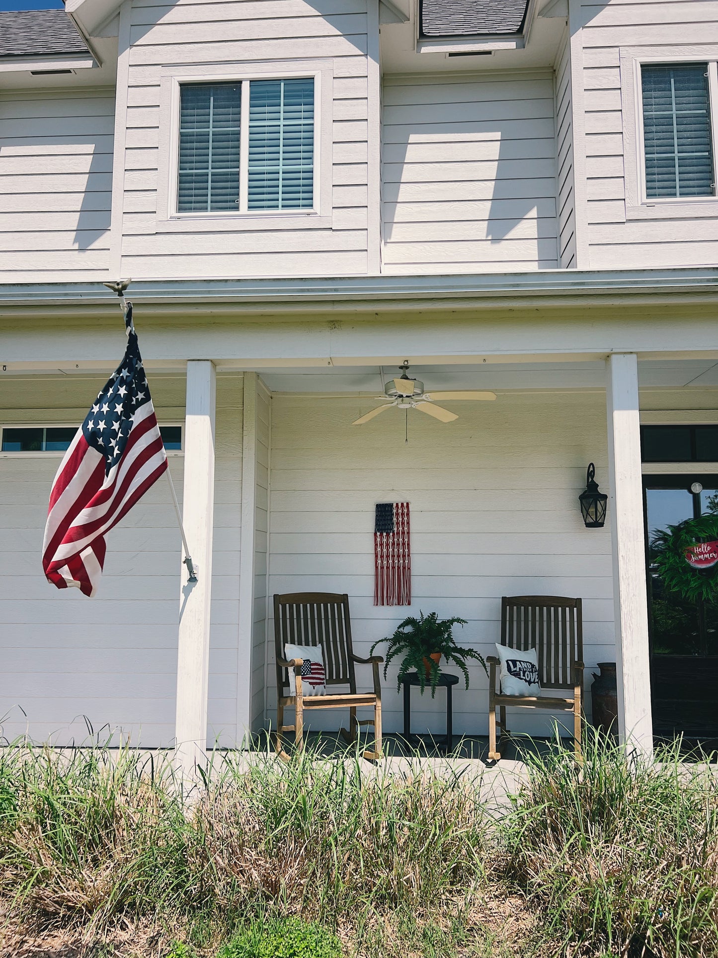 American Flag Macrame Craft Kit + Tutorial